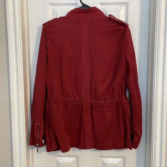 Red utility jacket - Picture 3 of 4